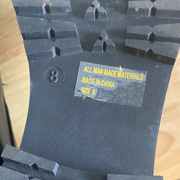 Wild Diva Black Lace-Up Women's Combat Boots - Picture 9 of 9